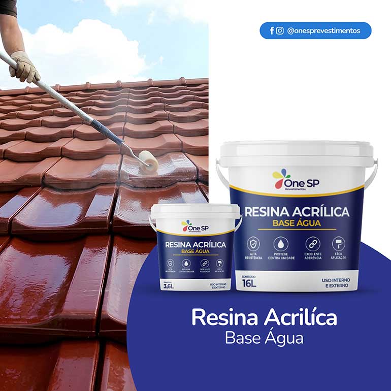 Resina Acrílica Base Água One Sp